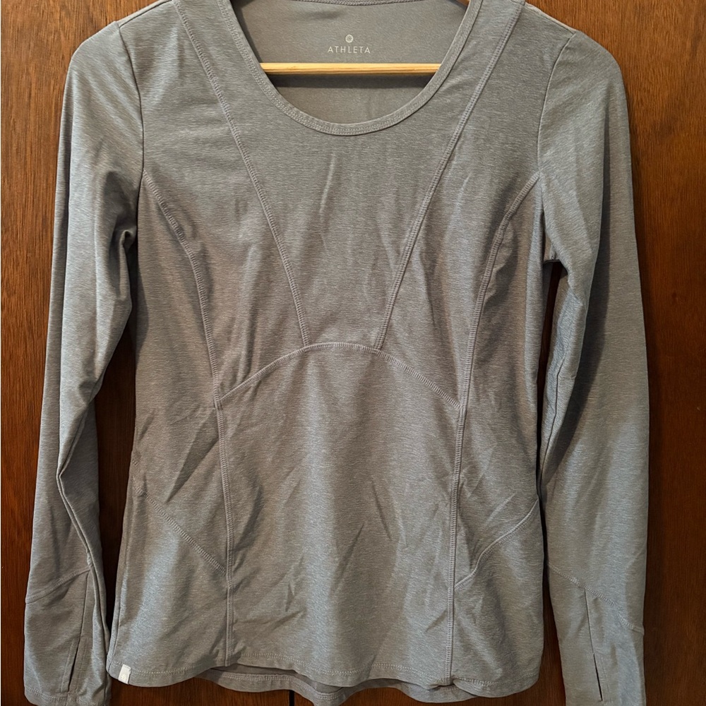 Athleta Women's Gray Long Sleeve Top